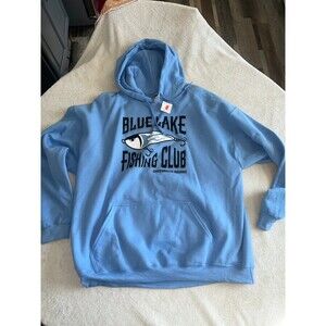 Hoodie blue lake fishing club - Indiana sz xl